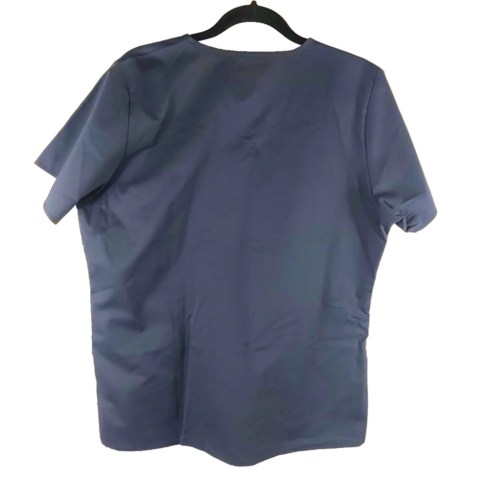 Wonder Wink Wonder Work Women's Scrub Top Size Medium Gray Cotton Blend - Picture 3 of 4